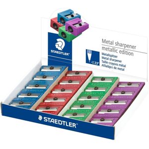 Staedtler Taille-crayons, Taille-crayon métallique, en métal, présentoir de comptoir 20 pièces - Publicité Staedtler Taille-crayons, Taille-crayon métallique, en métal, présentoir de comptoir 20 pièces - Publicité