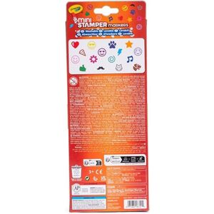 Crayola, Écriture + dessin, Set of mini felt-tip pens Markers with washable stamps x 16 pcs (16x) - Publicité Crayola, Écriture + dessin, Set of mini felt-tip pens Markers with washable stamps x 16 pcs (16x) - Publicité