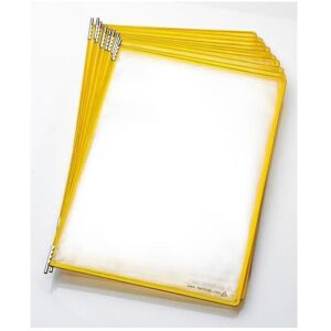 Tarifold, Panneau d'information, 20 plaques pochettes avec 5 onglets Candy Line A4 orange, ouverture en haut - Publicité Tarifold, Panneau d'information, 20 plaques pochettes avec 5 onglets Candy Line A4 orange, ouverture en haut - Publicité