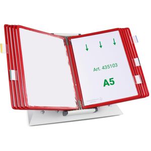 Tarifold, Panneau d'information, Système de plaques pochettes 435103 DIN A5 rouge avec 10 plaques pochettes - Publicité Tarifold, Panneau d'information, Système de plaques pochettes 435103 DIN A5 rouge avec 10 plaques pochettes - Publicité