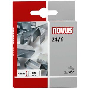 Novus, Attaches, 24/6 DIN Agrafe (2000x) - Publicité Novus, Attaches, 24/6 DIN Agrafe (2000x) - Publicité