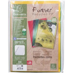 Exacompta, Porte-documents, Beutel mit 25 Klarsichthüllen A4, Recycling-PP 120µ, Forever (A4, 25x) - Publicité Exacompta, Porte-documents, Beutel mit 25 Klarsichthüllen A4, Recycling-PP 120µ, Forever (A4, 25x) - Publicité