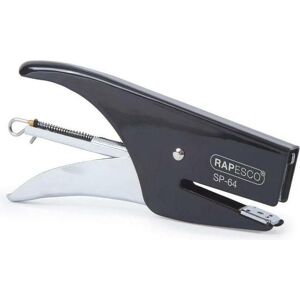 Rapesco Agrafeuse, Pince-agrafeuse SP-64 (6/4 & 21/4 mm), chromée / noire (12 feuilles) - Publicité Rapesco Agrafeuse, Pince-agrafeuse SP-64 (6/4 & 21/4 mm), chromée / noire (12 feuilles) - Publicité