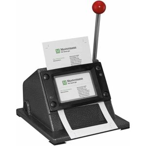 LMG, Porte-cartes, Perforatrice pour cartes de visite noire - Publicité LMG, Porte-cartes, Perforatrice pour cartes de visite noire - Publicité