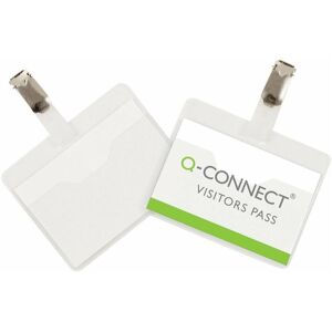Q-Connect, Panneau d'information, Badges nominatifs avec clip - Publicité Q-Connect, Panneau d'information, Badges nominatifs avec clip - Publicité