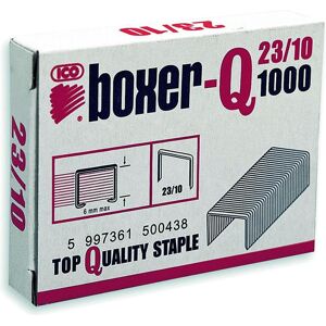 Ico, Attaches, Agrafes Boxer, 23/10, galvanisées, 1000 pcks (1000x) - Publicité Ico, Attaches, Agrafes Boxer, 23/10, galvanisées, 1000 pcks (1000x) - Publicité