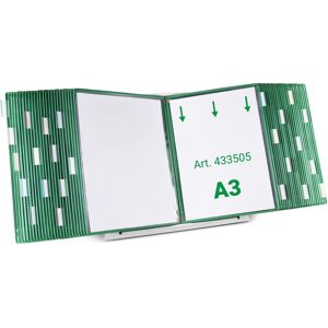 Tarifold, Panneau d'information, Système de plaques pochettes 433505 DIN A3 vert avec 50 plaques pochettes - Publicité Tarifold, Panneau d'information, Système de plaques pochettes 433505 DIN A3 vert avec 50 plaques pochettes - Publicité
