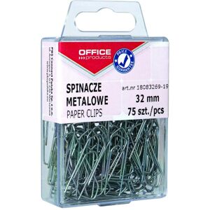 Office Products, Attaches, Trombones métalliques, 32 mm, dans un carton, 75 pièces, argentés (75x) - Publicité Office Products, Attaches, Trombones métalliques, 32 mm, dans un carton, 75 pièces, argentés (75x) - Publicité