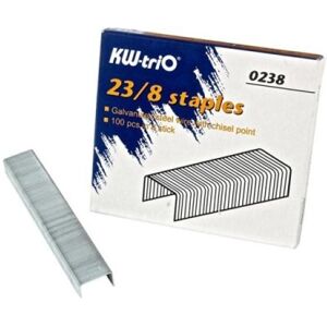 KW-Trio, Attaches, Agrafes KWTrio 23/8 8mm 1000pcs. (1000x) - Publicité KW-Trio, Attaches, Agrafes KWTrio 23/8 8mm 1000pcs. (1000x) - Publicité