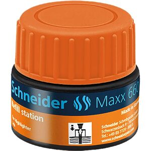 Schneider, Cartouche de rechange + encrier, Verre à encre Recharge d'encre 660 Orange (Orange, 1 pcs) - Publicité Schneider, Cartouche de rechange + encrier, Verre à encre Recharge d'encre 660 Orange (Orange, 1 pcs) - Publicité
