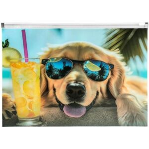Panta Plast, Enveloppes, A4-PP-Umschlag mit Chillout Dog-Reissverschlussdruck (A4) - Publicité Panta Plast, Enveloppes, A4-PP-Umschlag mit Chillout Dog-Reissverschlussdruck (A4) - Publicité