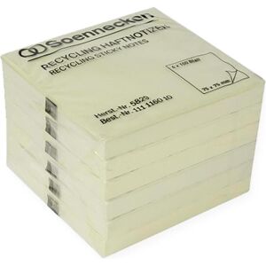 Soennecken, Notes adhésives, Note adhésive recyclée Dimensions : 75 x 75 mm (l x h) Couleur : jaune (75 x 75 mm) - Publicité Soennecken, Notes adhésives, Note adhésive recyclée Dimensions : 75 x 75 mm (l x h) Couleur : jaune (75 x 75 mm) - Publicité