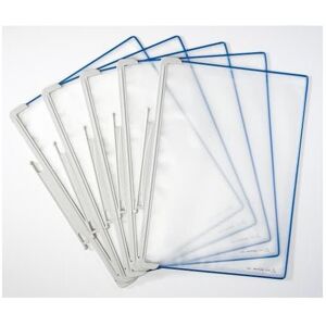 Tarifold, Panneau d'information, 15 plaques pochettes Design A4 bleu, ouverture en haut - Publicité Tarifold, Panneau d'information, 15 plaques pochettes Design A4 bleu, ouverture en haut - Publicité