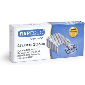 Rapesco Attaches, Agrafes 923/6mm (1000x) - Publicité Rapesco Attaches, Agrafes 923/6mm (1000x) - Publicité