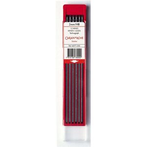Caran d'Ache, Mines de crayon, Mines Technograph (12 pcs, 2 mm, HB) - Publicité Caran d'Ache, Mines de crayon, Mines Technograph (12 pcs, 2 mm, HB) - Publicité