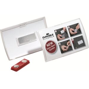 Durable, Panneau d'information, Porte-nom Click Fold avec aimant - Publicité Durable, Panneau d'information, Porte-nom Click Fold avec aimant - Publicité