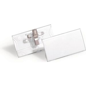 Durable, Panneau d'information, Plaques nominatives en acrylique avec clip combiné - Publicité Durable, Panneau d'information, Plaques nominatives en acrylique avec clip combiné - Publicité