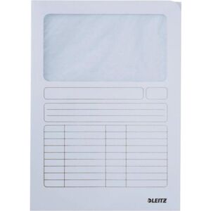 Leitz, Porte-documents, 100 Pochettes pour documents 3950 DIN A4 blanc lisse (A4, 100x) - Publicité Leitz, Porte-documents, 100 Pochettes pour documents 3950 DIN A4 blanc lisse (A4, 100x) - Publicité