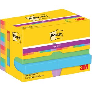 Post-it, Notes adhésives, Super Sticky Playful (47.60 x 47.60 mm) - Publicité Post-it, Notes adhésives, Super Sticky Playful (47.60 x 47.60 mm) - Publicité