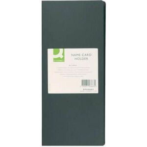 Q-Connect, Porte-cartes, Carnet de cartes de visite noir (8 x 6 cm) - Publicité Q-Connect, Porte-cartes, Carnet de cartes de visite noir (8 x 6 cm) - Publicité
