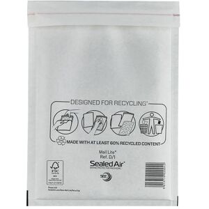Sealed Air, Pochette d'expédition + enveloppe à bulles, Enveloppes à bulles d'air 79 g/m² Blanc (100 pcs) - Publicité Sealed Air, Pochette d'expédition + enveloppe à bulles, Enveloppes à bulles d'air 79 g/m² Blanc (100 pcs) - Publicité