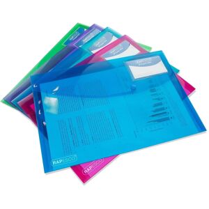 Rapesco Porte-documents, Porte-documents, DIN A4+, PP, couleurs assorties (A4+, 5x) - Publicité Rapesco Porte-documents, Porte-documents, DIN A4+, PP, couleurs assorties (A4+, 5x) - Publicité