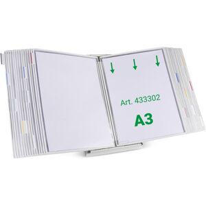 Tarifold, Panneau d'information, Système de plaques pochettes 433302 DIN A3 blanc avec 30 plaques pochettes - Publicité Tarifold, Panneau d'information, Système de plaques pochettes 433302 DIN A3 blanc avec 30 plaques pochettes - Publicité
