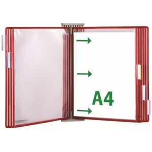 Tarifold, Panneau d'information, Système de plaques pochettes murales 427103 DIN A4 rouge avec 10 plaques pochettes - Publicité Tarifold, Panneau d'information, Système de plaques pochettes murales 427103 DIN A4 rouge avec 10 plaques pochettes - Publicité