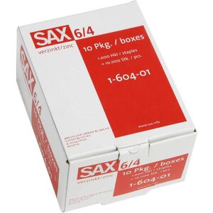 SAX, Attaches, Agrafes, 6/4, 1000 pièces, 604 (1000x) - Publicité SAX, Attaches, Agrafes, 6/4, 1000 pièces, 604 (1000x) - Publicité