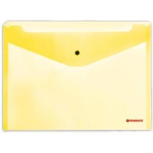 Penmate, Enveloppes, A5-Umschlag mit Schnappverschluss PP-233 gelb (24 x 17 cm, 1x) - Publicité Penmate, Enveloppes, A5-Umschlag mit Schnappverschluss PP-233 gelb (24 x 17 cm, 1x) - Publicité