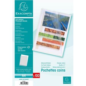 Exacompta, Porte-documents, Pochette transparente (A4, 100x) - Publicité Exacompta, Porte-documents, Pochette transparente (A4, 100x) - Publicité