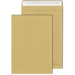 Elepa, Pochette d'expédition + enveloppe à bulles, Pochette à soufflet, DIN C4, avec adhésif, marron, papier Rec, 130 g/qm, 10 pièces (10 pcs) - Publicité Elepa, Pochette d'expédition + enveloppe à bulles, Pochette à soufflet, DIN C4, avec adhésif, marron, papier Rec, 130 g/qm, 10 pièces (10 pcs) - Publicité