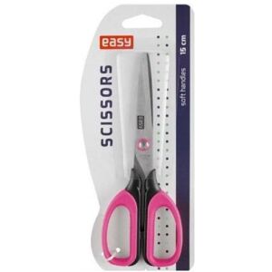 Easy, Ciseaux, Schulschere 15cm rosa (15 cm) - Publicité Easy, Ciseaux, Schulschere 15cm rosa (15 cm) - Publicité