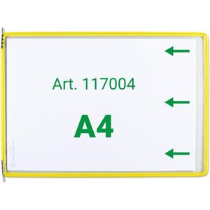 Tarifold, Panneau d'information, 20 plaques pochettes avec 5 onglets DIN A4 paysage jaune, ouverture sur le côté - Publicité Tarifold, Panneau d'information, 20 plaques pochettes avec 5 onglets DIN A4 paysage jaune, ouverture sur le côté - Publicité