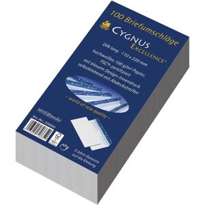 Elepa, Enveloppes, Enveloppe CYGNUS EXCELLENCE, DIN long, blanche, avec impression interne, 100 pièces, sans fenêtre (DL, 100x) - Publicité Elepa, Enveloppes, Enveloppe CYGNUS EXCELLENCE, DIN long, blanche, avec impression interne, 100 pièces, sans fenêtre (DL, 100x) - Publicité