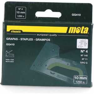 Motta, Attaches, Agrafes Mota gg410 1000 Unidades 10 mm Nº 4 (1000x) - Publicité Motta, Attaches, Agrafes Mota gg410 1000 Unidades 10 mm Nº 4 (1000x) - Publicité