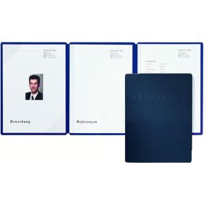 Pagna, Porte-documents, Dossier de candidature Square bleu dossier à trois compartiments (A4, 1x) - Publicité Pagna, Porte-documents, Dossier de candidature Square bleu dossier à trois compartiments (A4, 1x) - Publicité