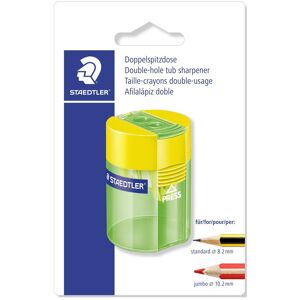 Staedtler Taille-crayons, Taille-crayon double rond BK 512006BK - Publicité Staedtler Taille-crayons, Taille-crayon double rond BK 512006BK - Publicité