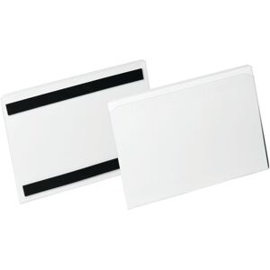 Durable, Panneau d'information, Pochette d'étiquettes HARD COVER magnétique A5 paysage 10 pcs - Publicité Durable, Panneau d'information, Pochette d'étiquettes HARD COVER magnétique A5 paysage 10 pcs - Publicité