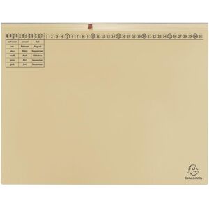 Exacompta, Porte-documents, 25 dossiers suspendus Exaflex carton chamois 2 x agrafage commercial (A4, 25x) - Publicité Exacompta, Porte-documents, 25 dossiers suspendus Exaflex carton chamois 2 x agrafage commercial (A4, 25x) - Publicité