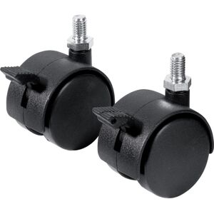 Franken, Meuble de bureau : accessoires, Jeu de roulettes pour système de cloisons ECO, noir en plastique, blocables - Publicité Franken, Meuble de bureau : accessoires, Jeu de roulettes pour système de cloisons ECO, noir en plastique, blocables - Publicité