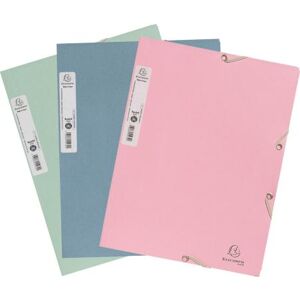 Exacompta, Porte-documents, Sammelmappe A4 mit Gummizugverschluss und 3 Klappen, Recyclingkarton 400g/m2, Kollektion AutentiK (A4, 3x) - Publicité Exacompta, Porte-documents, Sammelmappe A4 mit Gummizugverschluss und 3 Klappen, Recyclingkarton 400g/m2, Kollektion AutentiK (A4, 3x) - Publicité