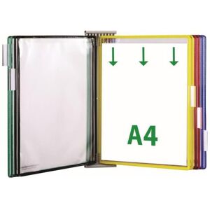 Tarifold, Panneau d'information, Système de plaques pochettes murales 424109 DIN A4 coloris assortis avec 10 plaques pochettes. Publicité Tarifold, Panneau d'information, Système de plaques pochettes murales 424109 DIN A4 coloris assortis avec 10 plaques pochettes. Publicité