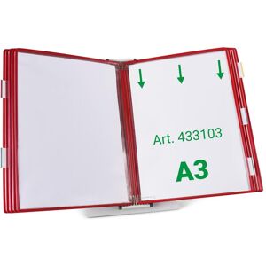 Tarifold, Panneau d'information, Système de plaques pochettes 433103 DIN A3 rouge avec 10 plaques pochettes - Publicité Tarifold, Panneau d'information, Système de plaques pochettes 433103 DIN A3 rouge avec 10 plaques pochettes - Publicité