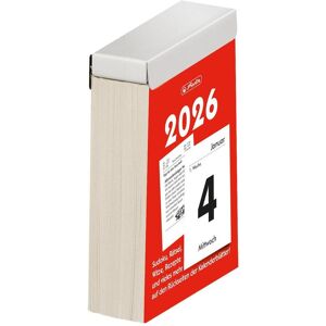 Herlitz, Calendrier + agenda, Abreisskalender Grösse 4 2026 (65 x 100 mm) - Publicité Herlitz, Calendrier + agenda, Abreisskalender Grösse 4 2026 (65 x 100 mm) - Publicité