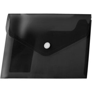 Tetis A4 PP-Umschlag mit Druckknopfverschluss, schwarz (12 Stück), Relieuse : accessoires, Noir - Publicité Tetis A4 PP-Umschlag mit Druckknopfverschluss, schwarz (12 Stück), Relieuse : accessoires, Noir - Publicité
