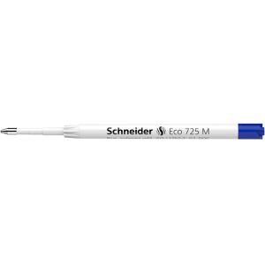 Schneider, Cartouche de rechange + encrier, Recharge bille ECO 725, largeur de trait M, corps 95% plastique recyclé, noir... (Bleu, 0.50 mm, 1 pcs) - Publicité Schneider, Cartouche de rechange + encrier, Recharge bille ECO 725, largeur de trait M, corps 95% plastique recyclé, noir... (Bleu, 0.50 mm, 1 pcs) - Publicité