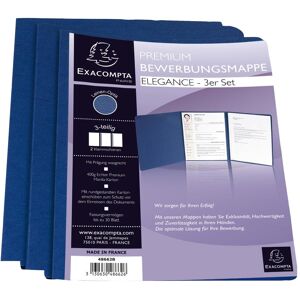 Exacompta, Porte-documents, Set de dossiers de candidature A4 - 3 pièces (A4, 1x) - Publicité Exacompta, Porte-documents, Set de dossiers de candidature A4 - 3 pièces (A4, 1x) - Publicité