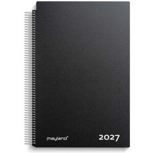 Mayland-Burde, Calendrier + agenda, Calendrier Aftale A4 dag sort PP-plast 2027 (A4) - Publicité Mayland-Burde, Calendrier + agenda, Calendrier Aftale A4 dag sort PP-plast 2027 (A4) - Publicité