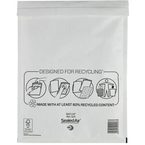 Sealed Air, Pochette d'expédition + enveloppe à bulles, Enveloppes à bulles d'air 92 g/m² Blanc (50 pcs) - Publicité Sealed Air, Pochette d'expédition + enveloppe à bulles, Enveloppes à bulles d'air 92 g/m² Blanc (50 pcs) - Publicité